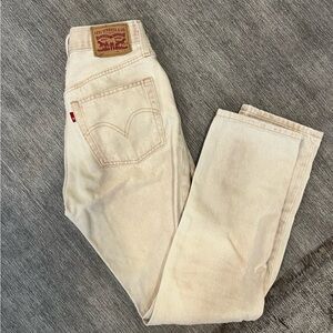 Levi's Light Tan 501 Jeans